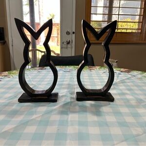 Wooden Easter Bunny Decor